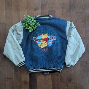 WINNIE THE POOH VINTAGE DENIM VARISTY JACKET
